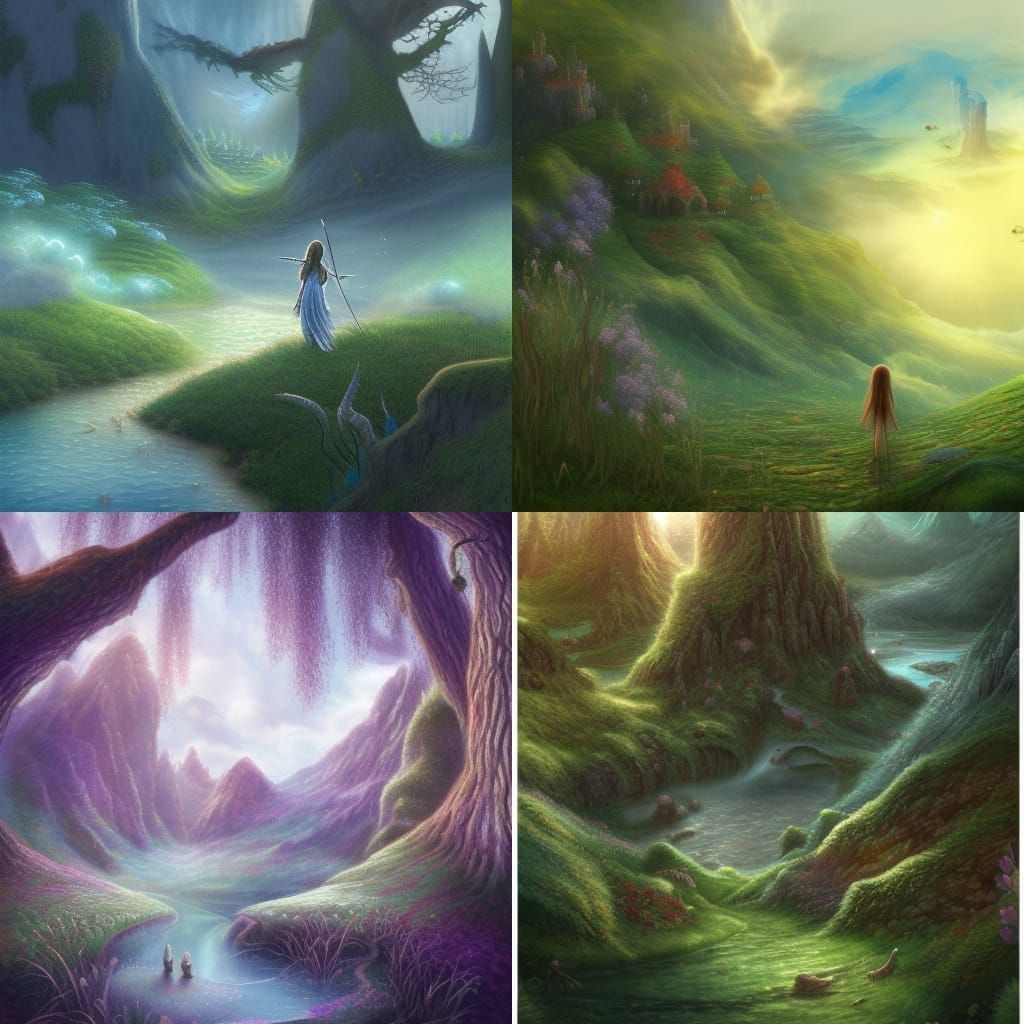 Dreamlike Faerie Fantasy Landscape