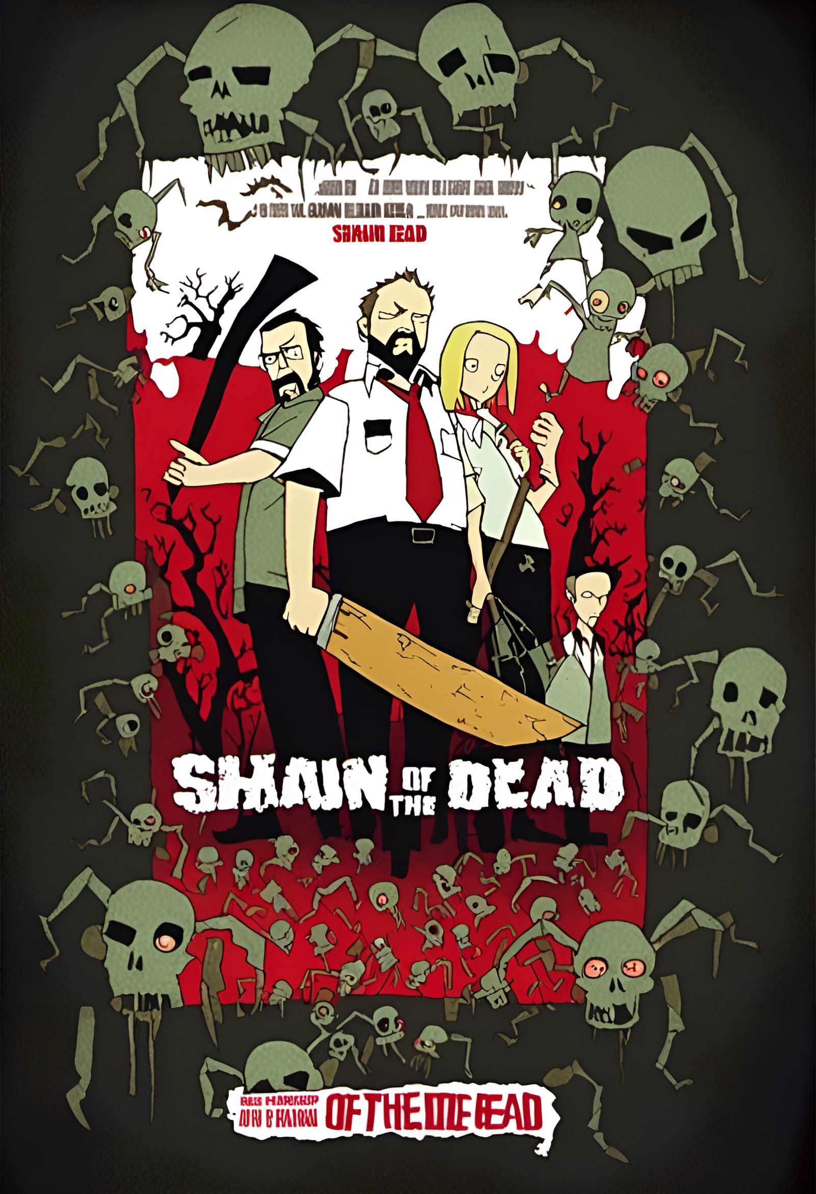 Shaun Of The Dead (2004) poster as designed by Jhonen Vasque...