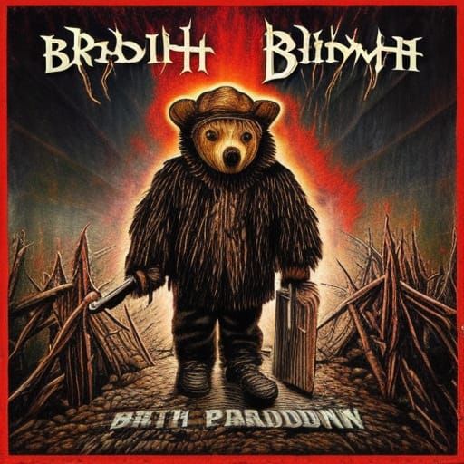 Paddington Bear: Brutal Death Metal Album Cover