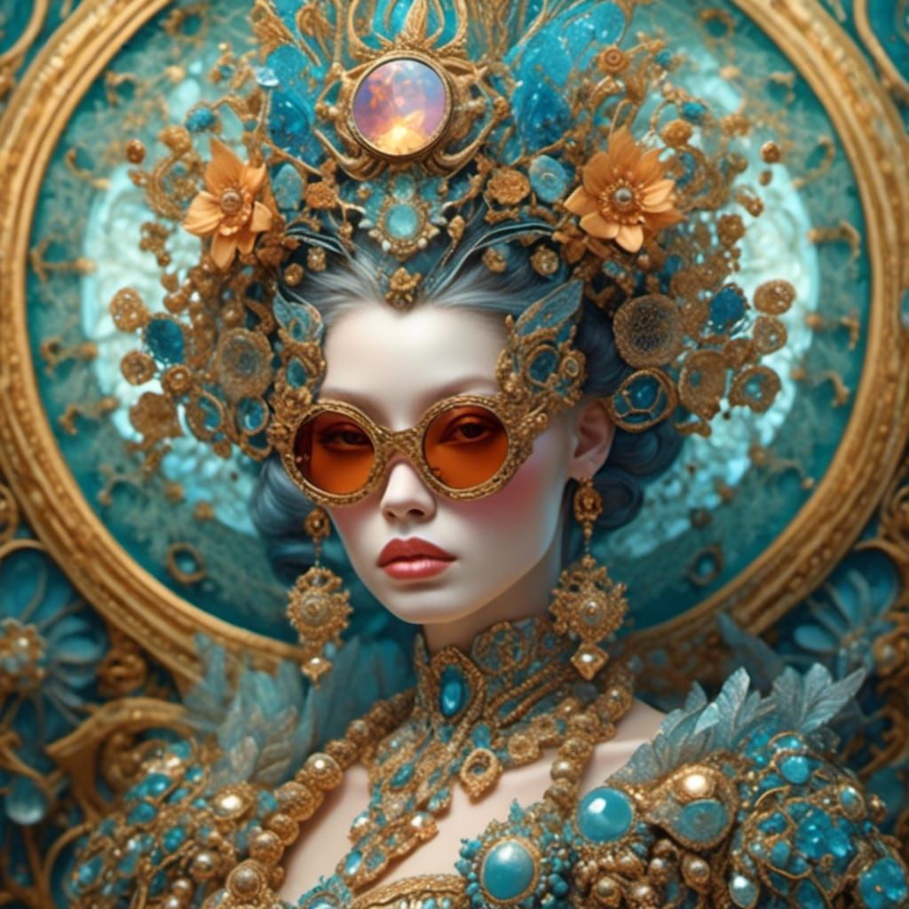 Juliet at the Ball: Hyperdetailed Fantasy Illustration