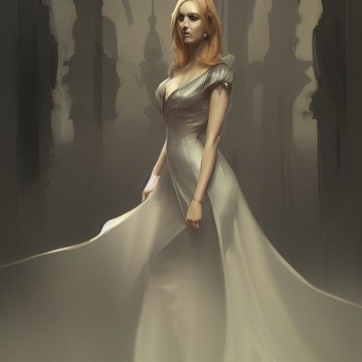 Sinister Princess Catherine, Dark Fantasy Art