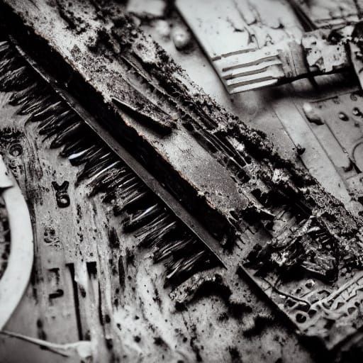 Decaying Beauty in a Surrealist Haze