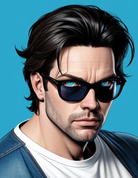 Jason Murphy Portrait in Comic Book Style