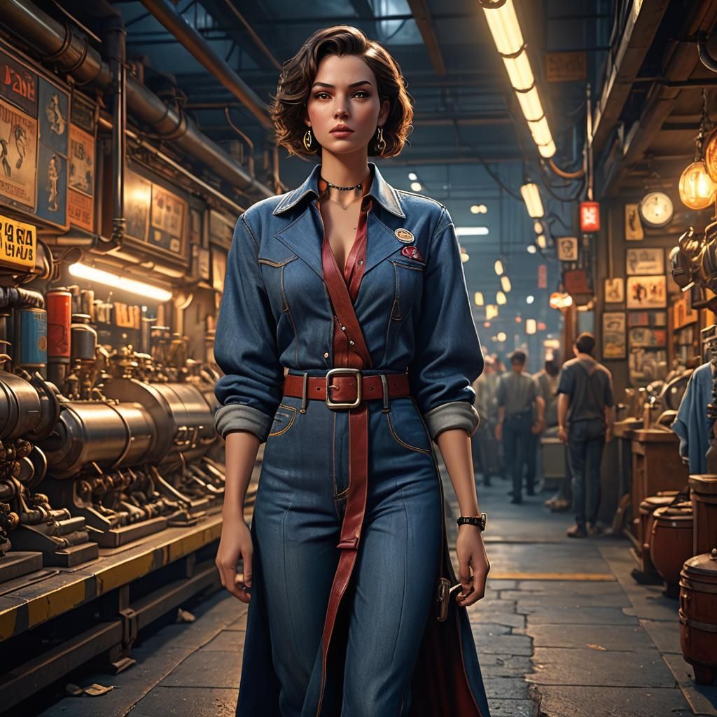 Woman in Evening Wear: Hyperrealistic Octane Render