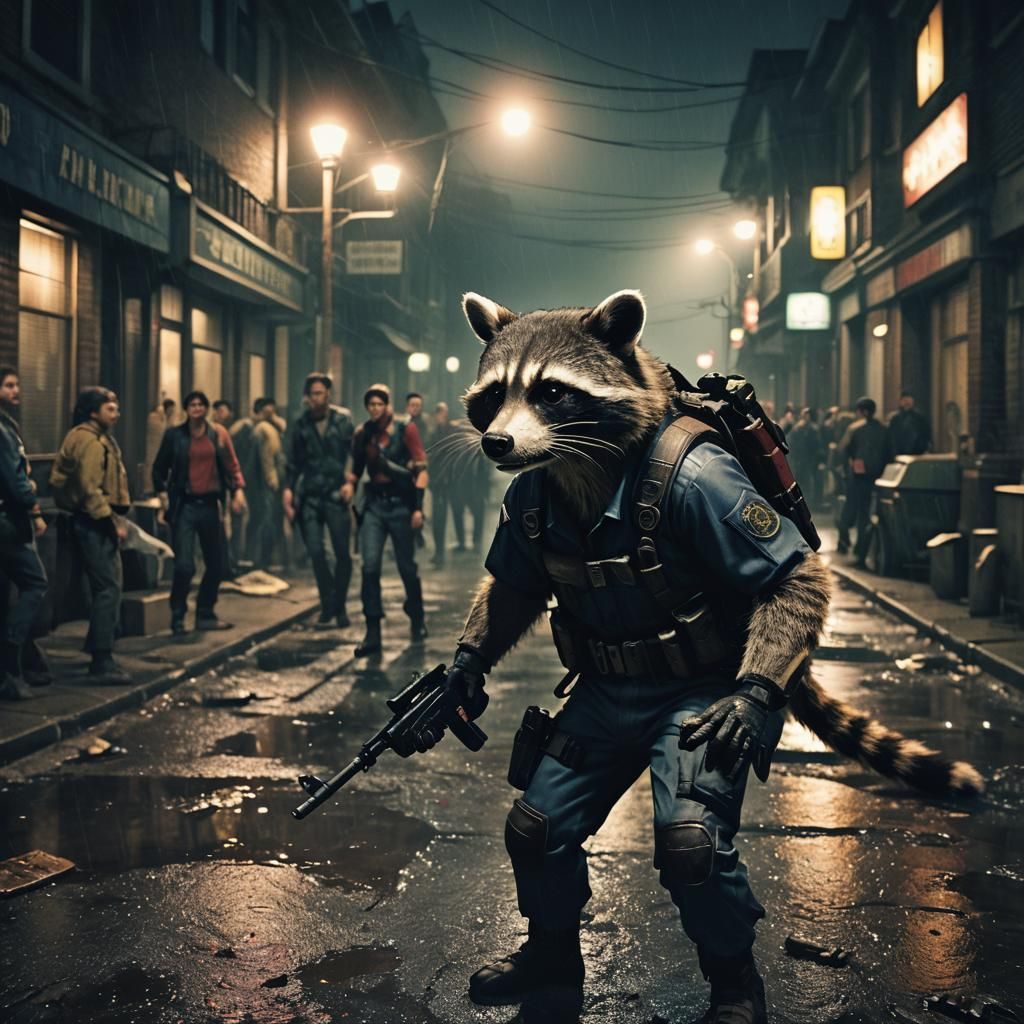 Raccoon City Outbreak: Cinematic Film Still