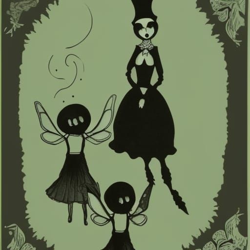 Creepy Magic Poppet Dolls in Victorian Style