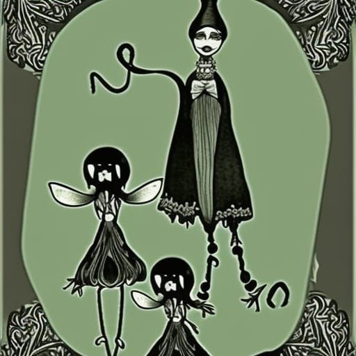 Magic Poppet Dolls in Victorian Storybook Style