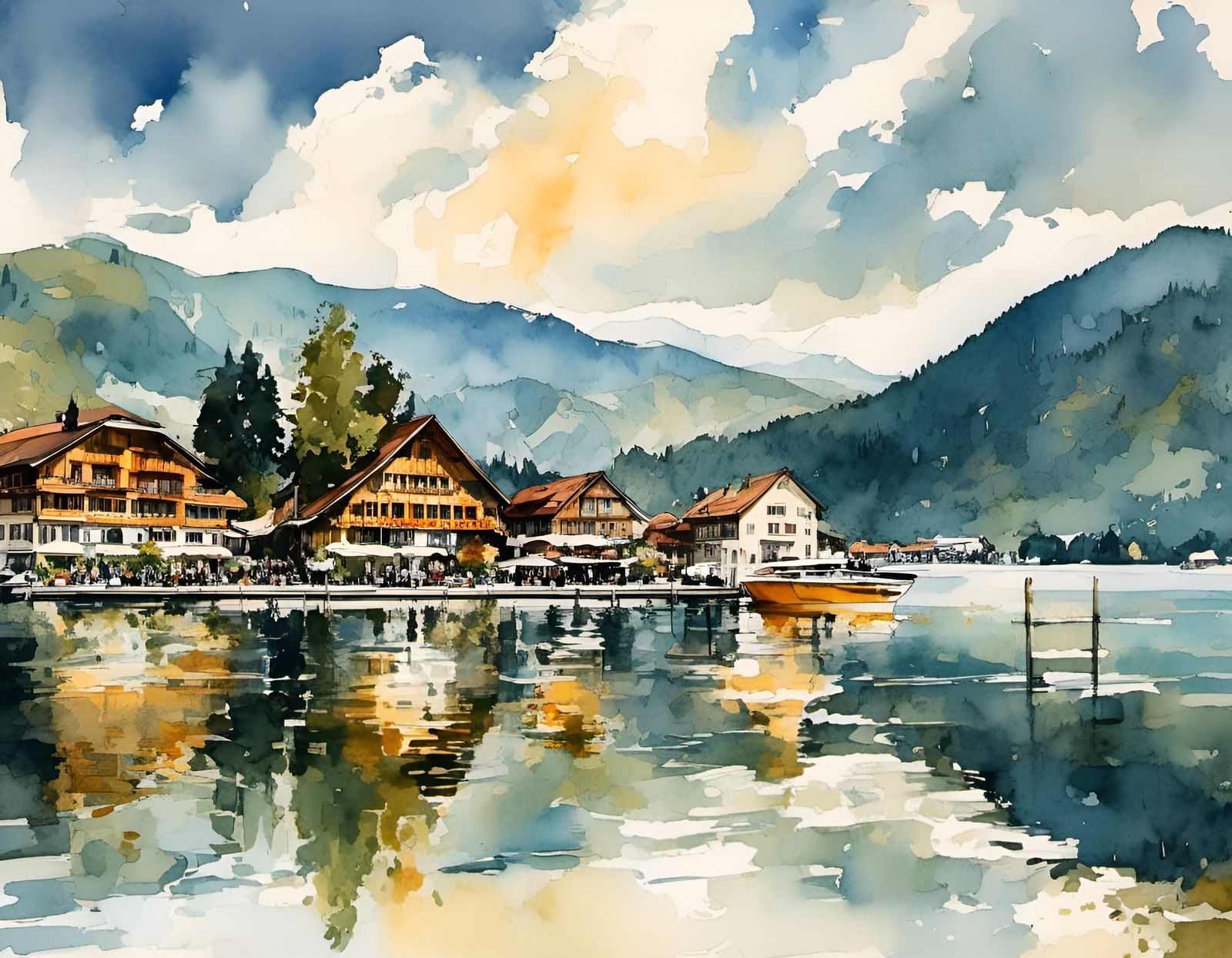 Tegernsee the cleanest and the most beautiful Bavarian lake