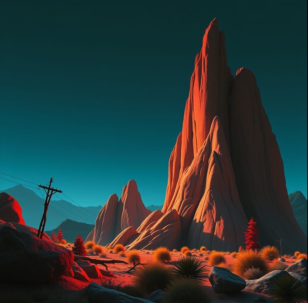 Futuristic Cityscape Inspired by Geometric Modernism