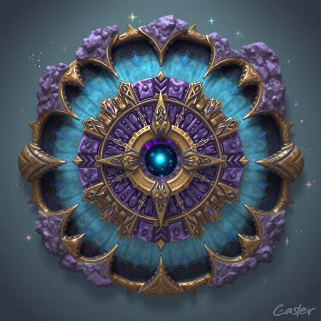 Aztec Geode Ibex with Byzantine Details