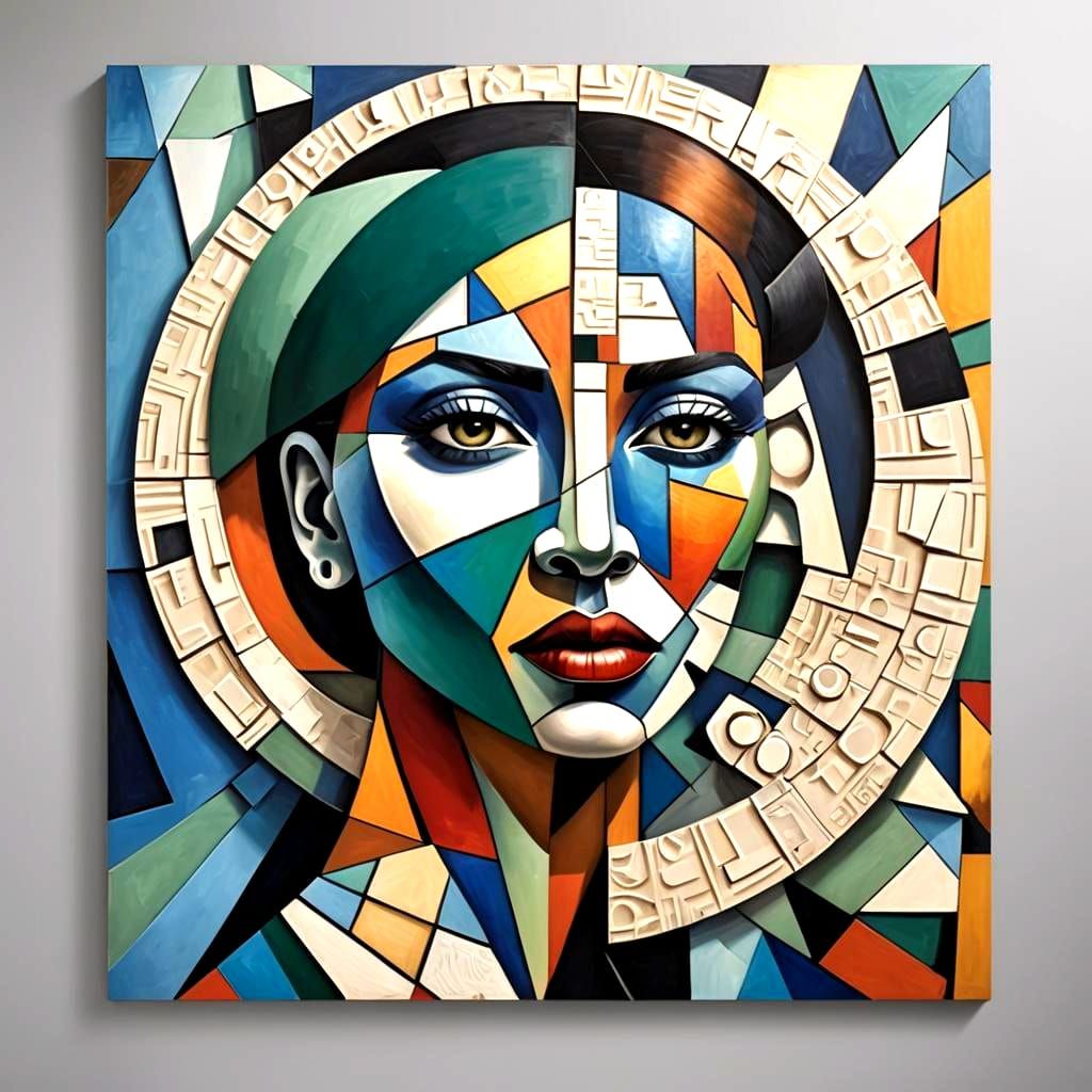 Picasso-Inspired Figures in Bold Colors
