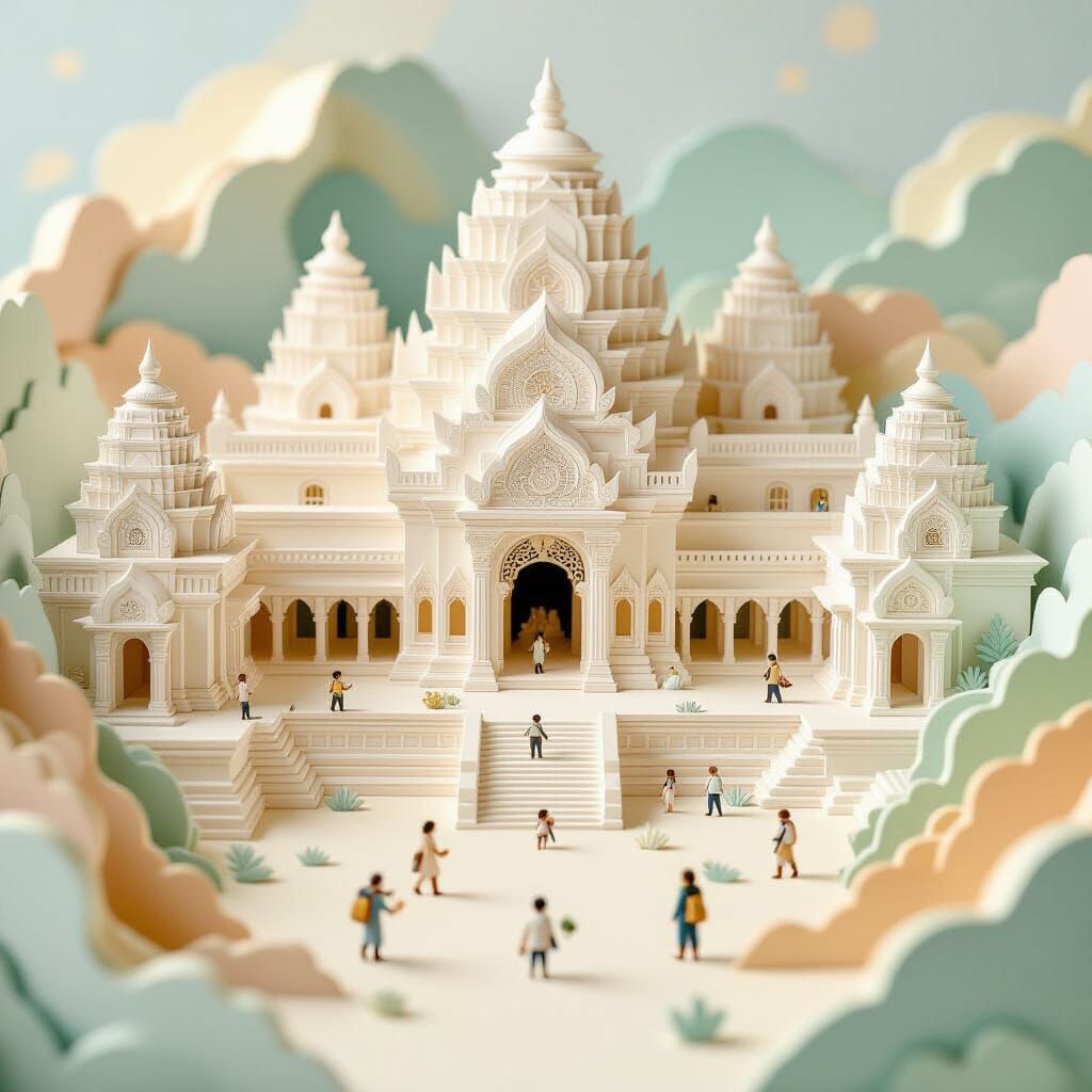 Ancient Temple Pop-Up Book Discovery