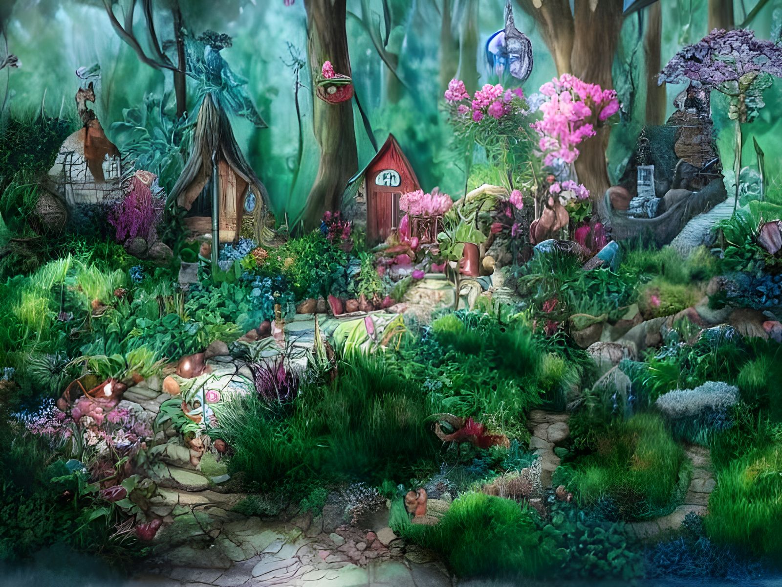 Fantasy fairy garden