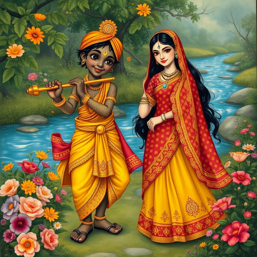 Bal gopal and Radha rani