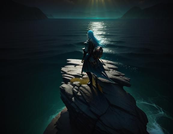 Amphipioid on Rocky Shore in Epic 3D Style