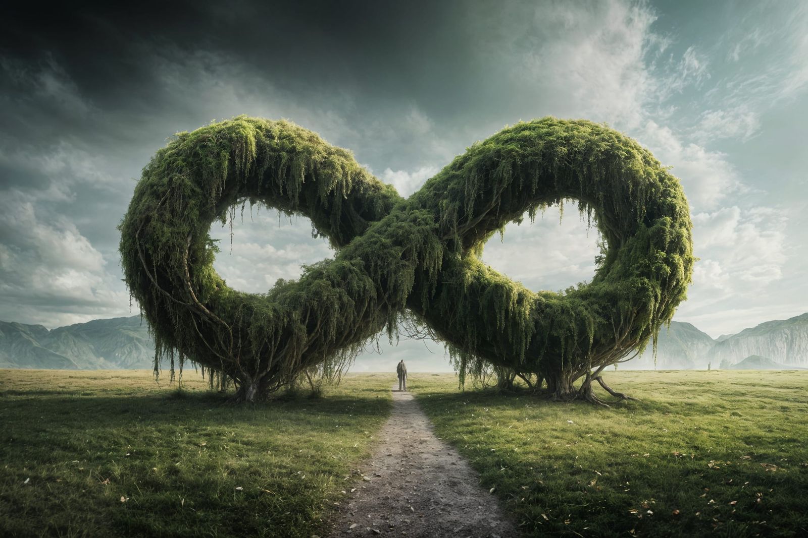 Mystical Tree of Eternity in Surrealist Realism