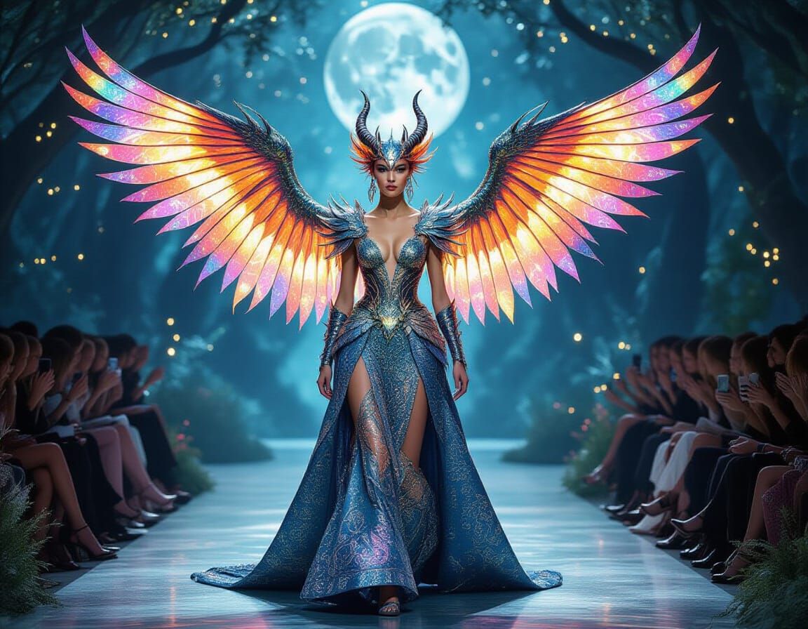 Dragon-Phoenix Struts Down Magical Runway in Haute Couture