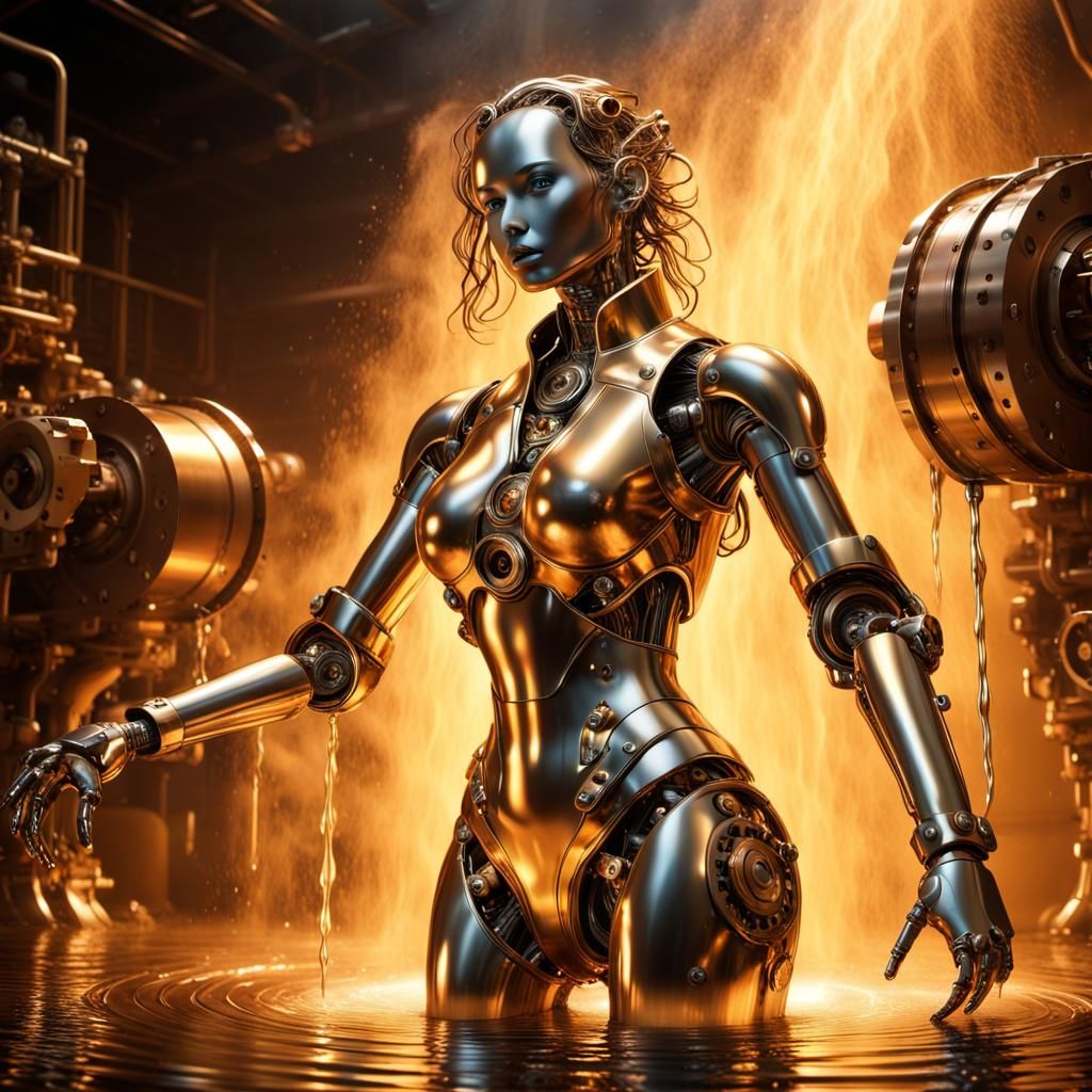 Robotic Venus Emerges from Liquid Metal