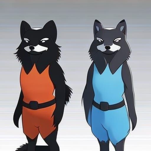 Anime Comic Book Art: Otter Fox Hybrid