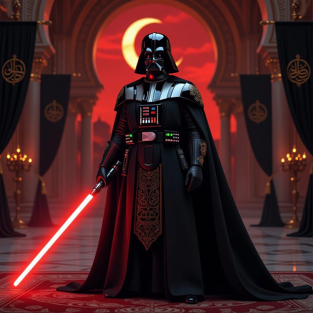 Ottoman Darth Vader: Dark Pasha in Palace Chamber