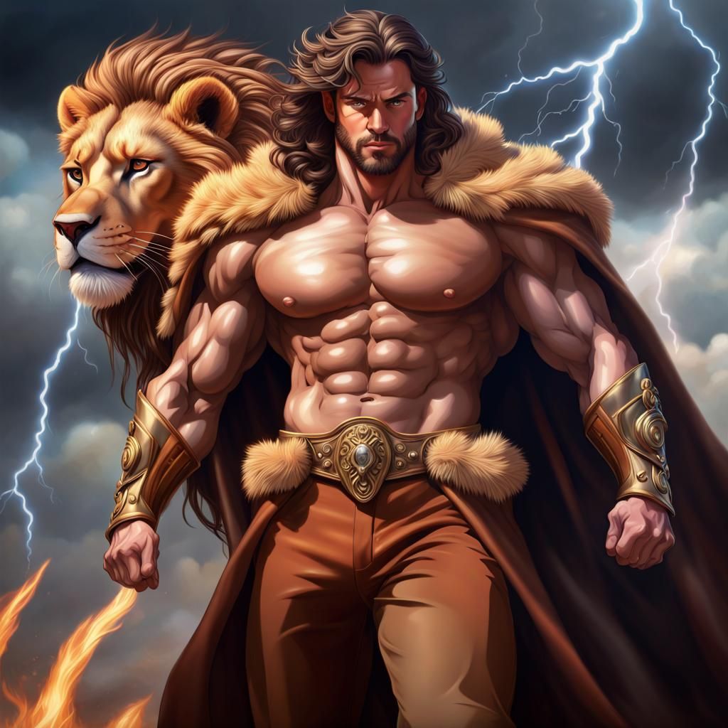 Heroic Hercules in Hyperrealistic Digital Art