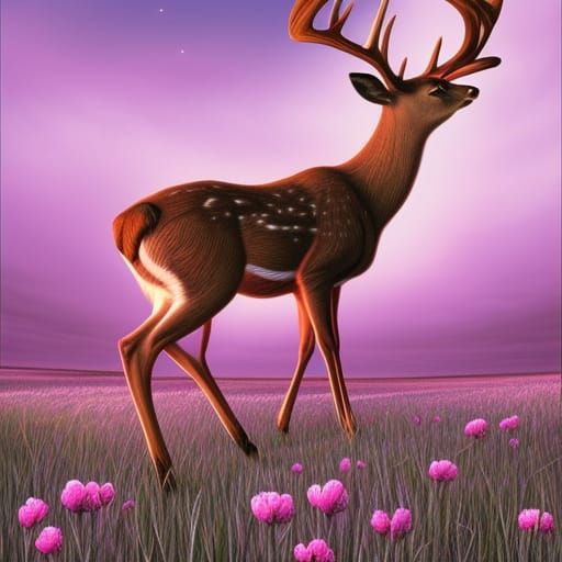 Deer Runs Through Money Meadow: Comic Book Art