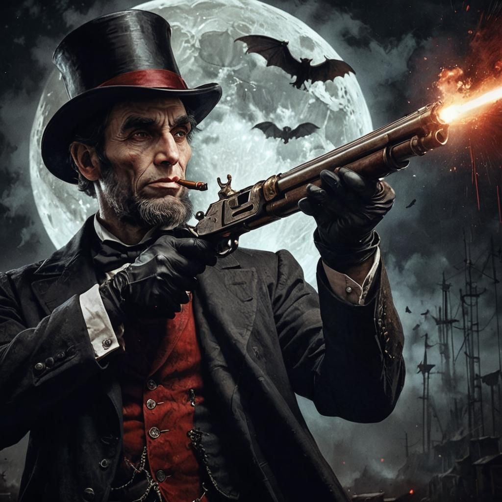 Abraham Lincoln, Vampire Hunter in Steampunk Style