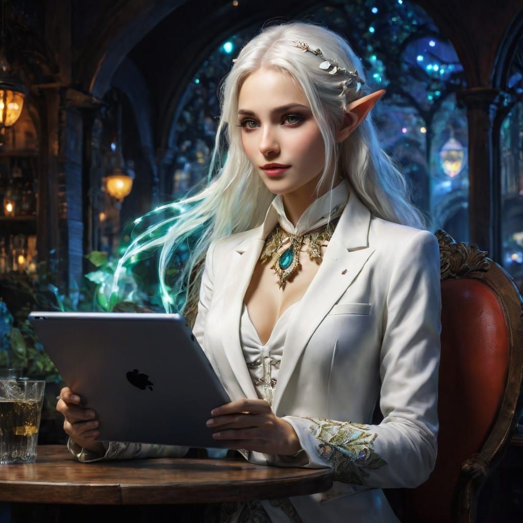 Enchanting Elf Maiden Brings Art to Life