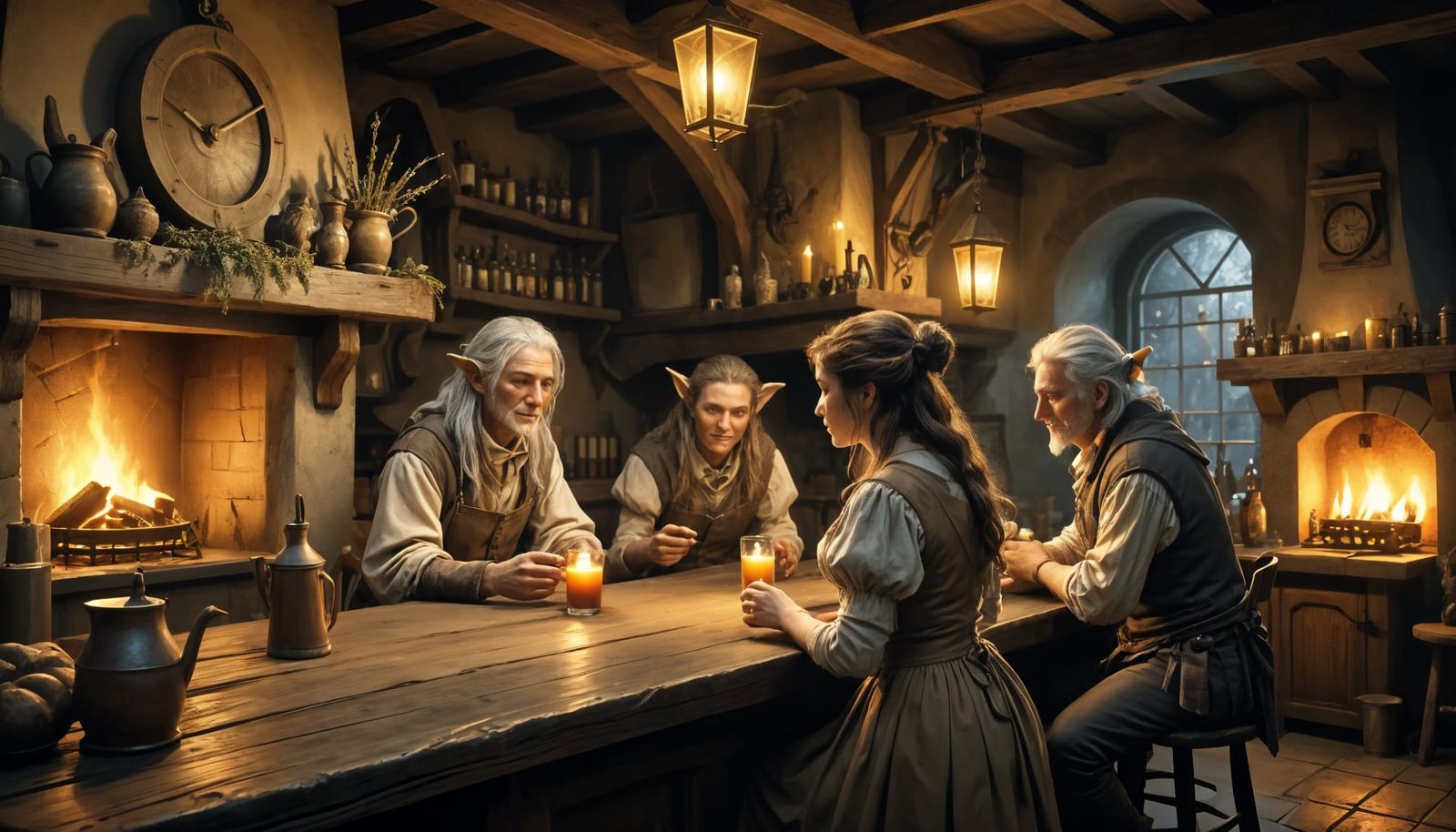 Cozy Dungeons and Dragons Tavern Interior