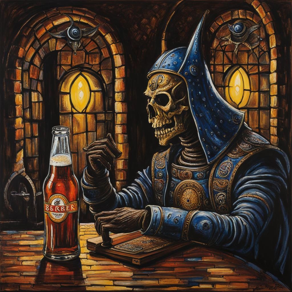 Surreal Beer Still Life Inspired by Clive Barker