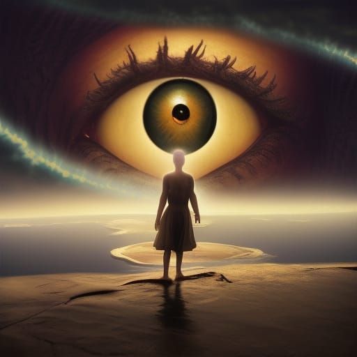 Eye Through Keyhole: Dramatic Digital Matte Painting