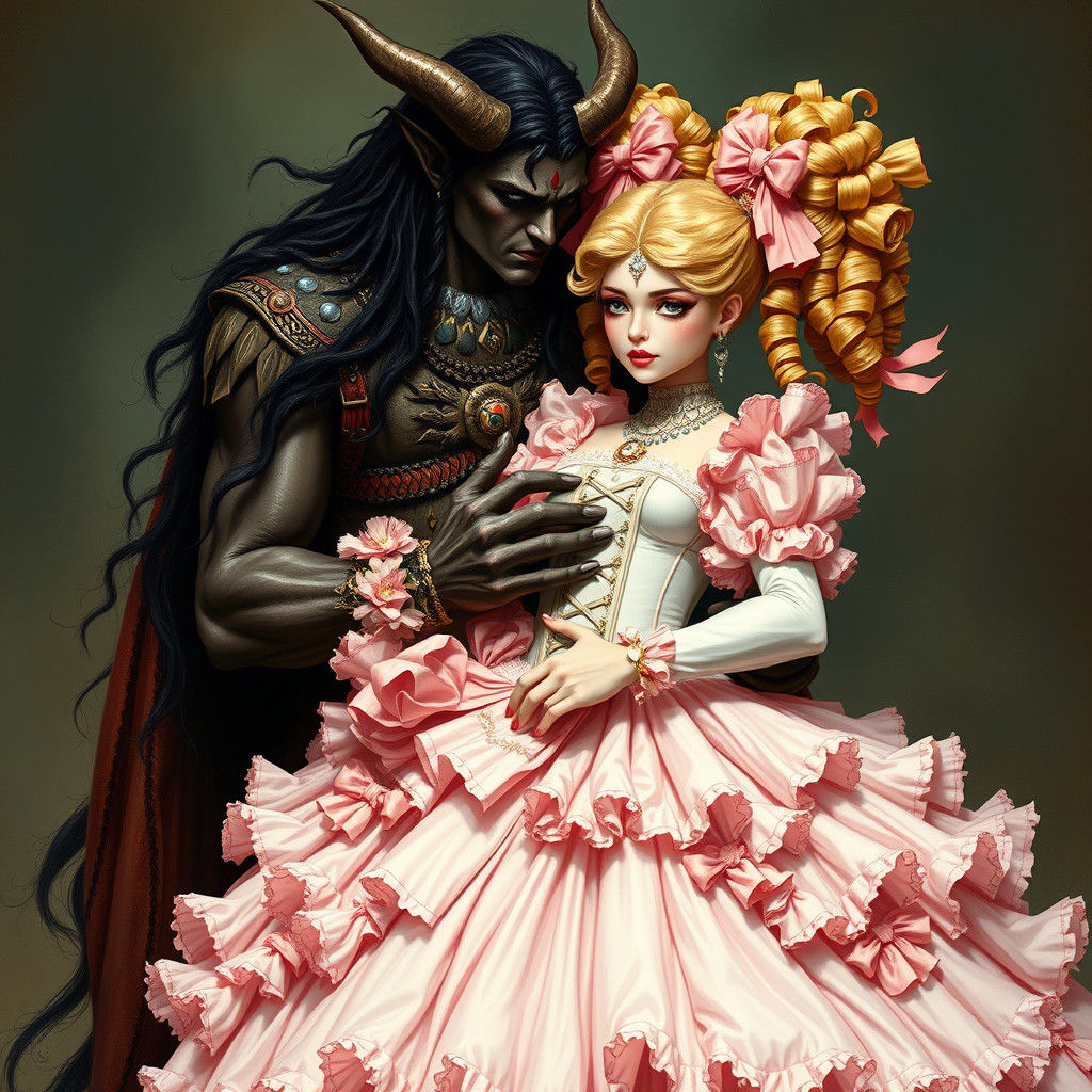 Demon King and Princess Bride: A Fantasy Embrace