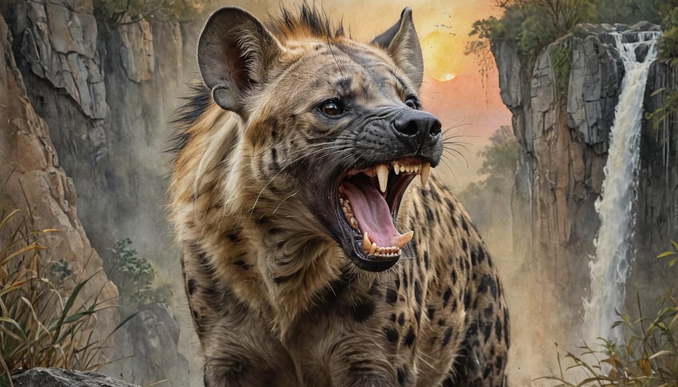 Angry Hyena