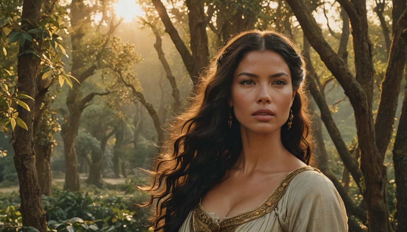 Nature at sunset, the Venus, spiritual, surreal, trees, Para...