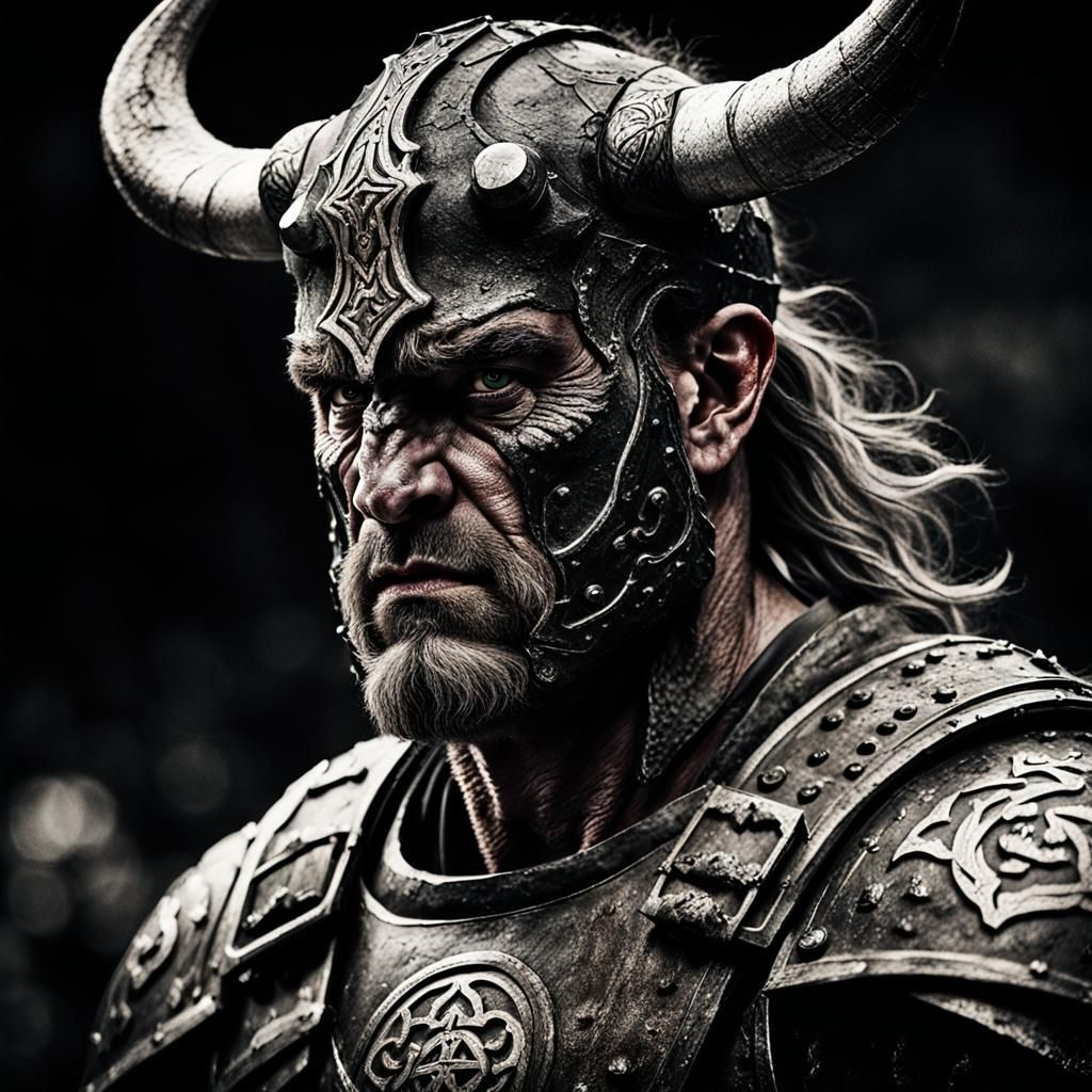 Minotaur's Victory: A Cinematic Portrait in Texas Arena