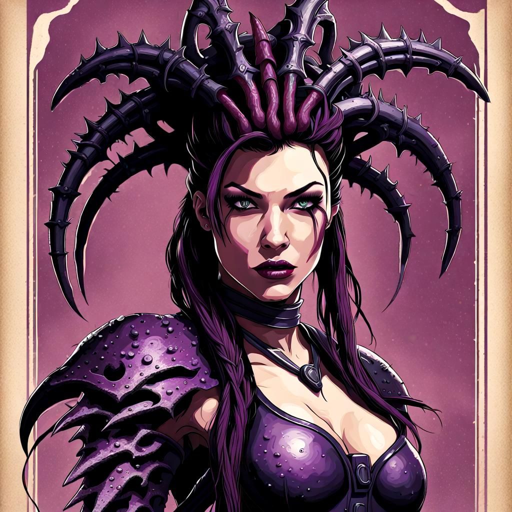 Kerrigan Queen of Blades as 70s Goth Band Poster