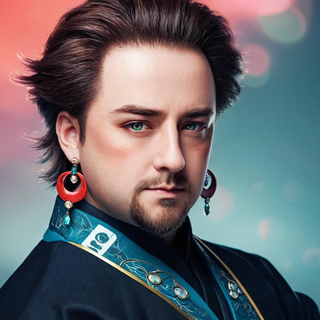 Tanjiro Kamado Anime Portrait in 3D