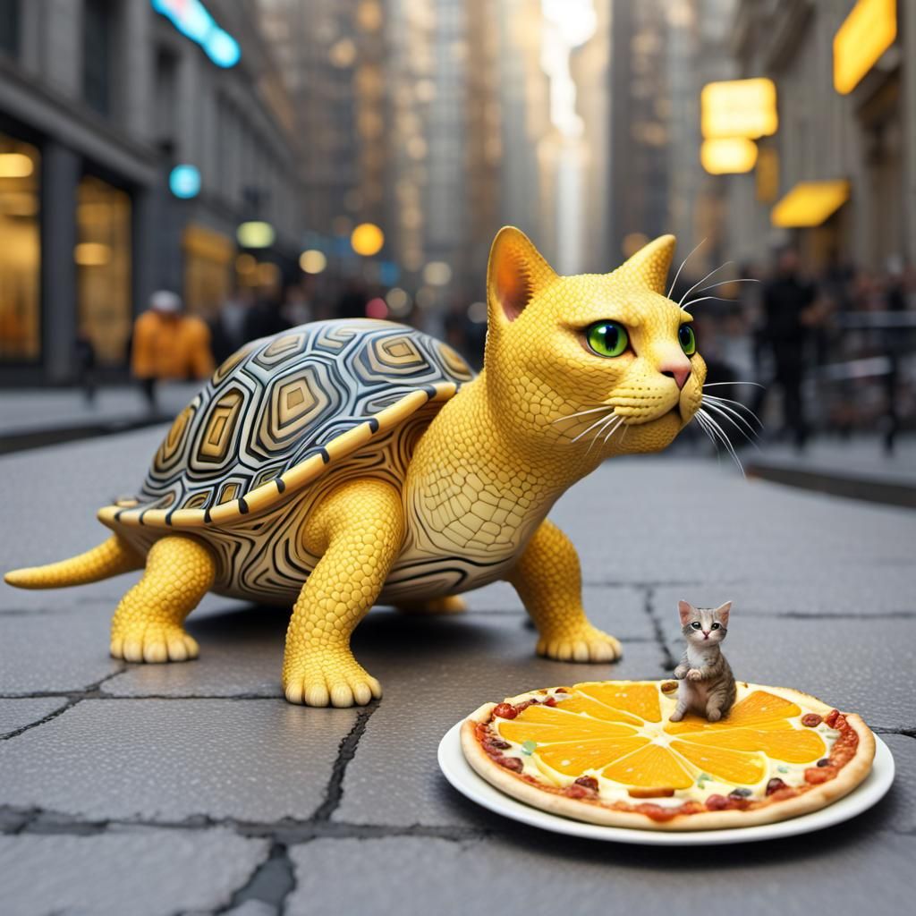 Surreal Cat+Turtle = Cattle?