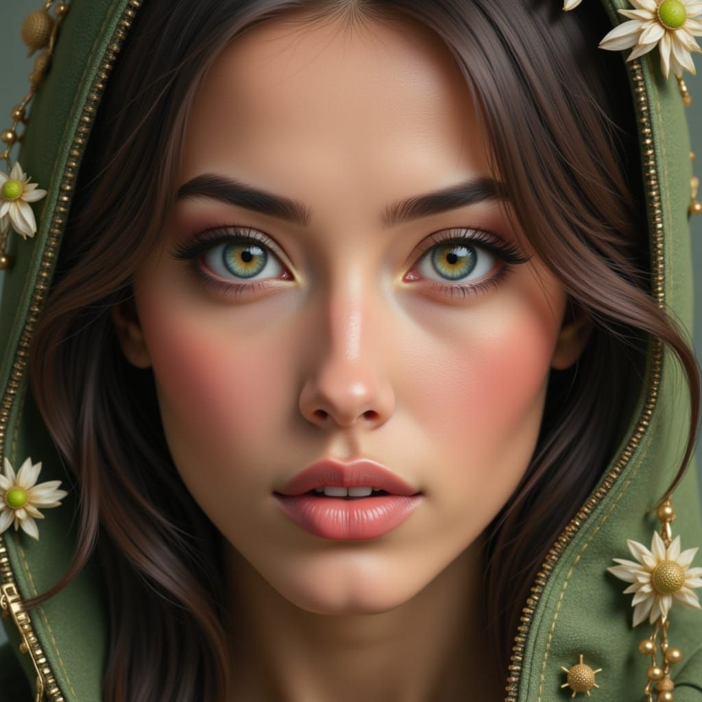 Striking Portrait with Beautiful Eyes