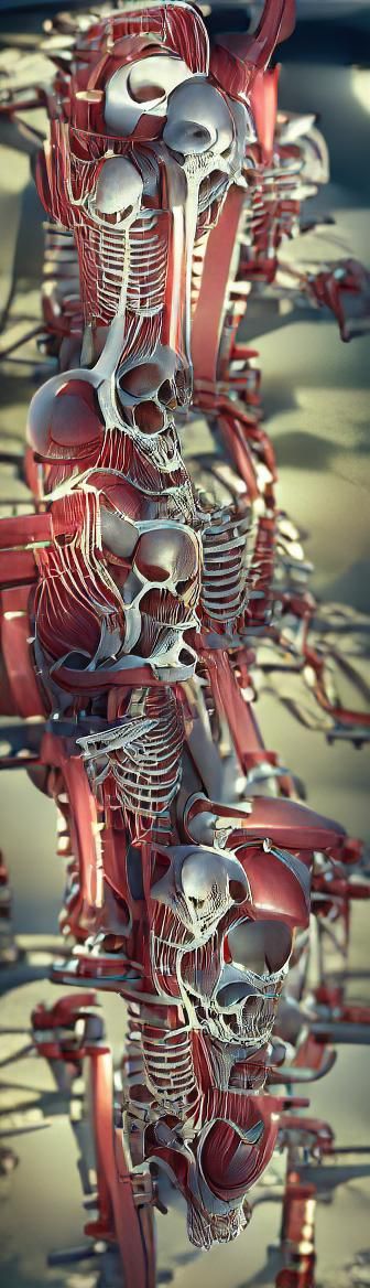 Mechanical Skeleton Robot in the Dark