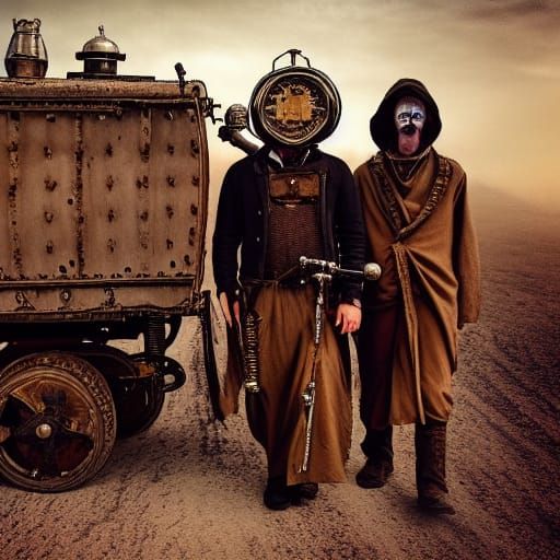 Weedian Beduin Priests in Post-Apocalyptic Desert