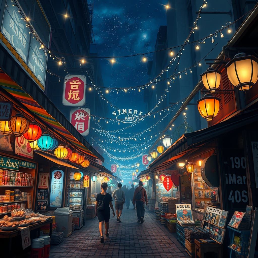 Whispers of the Stanley Night Market Under Ethereal Fairy Li...