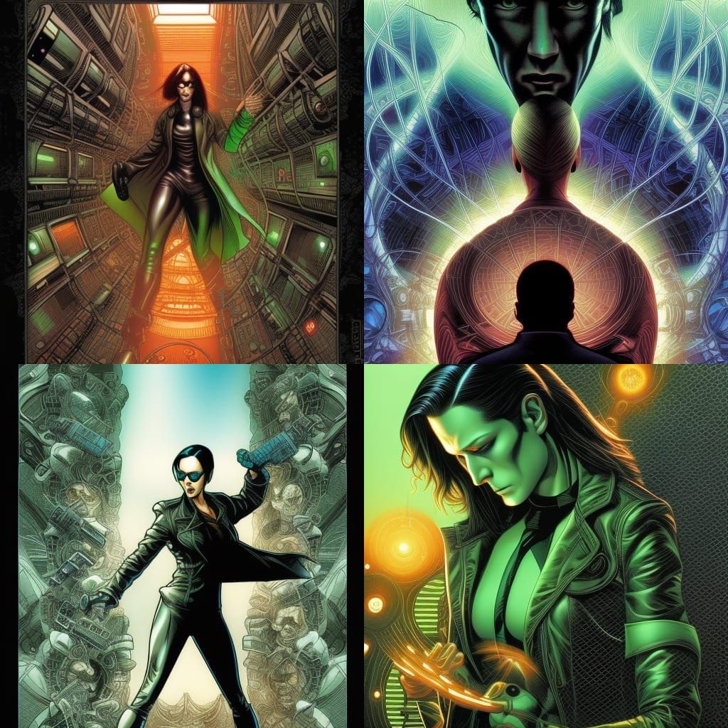 The Matrix as Comic Book Art