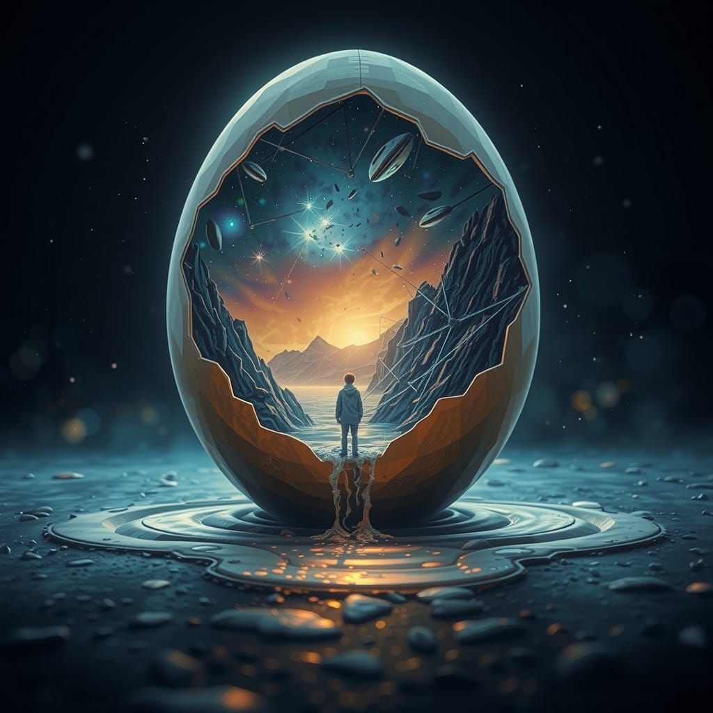 Realistic Scene in a Futuristic World