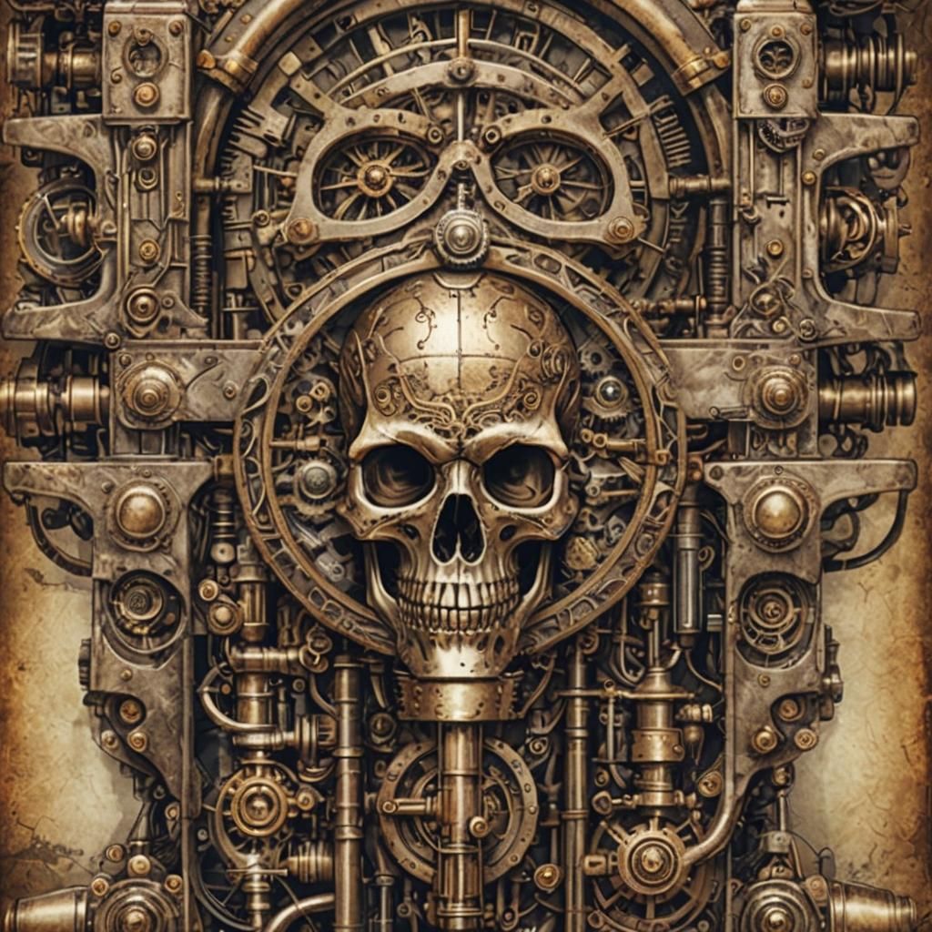 machine pretty skull