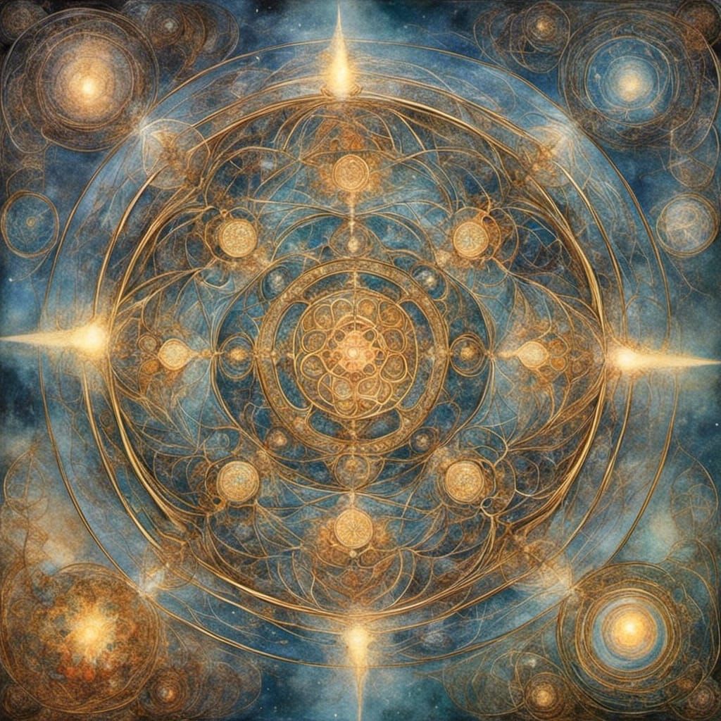 Ethereal Sacred Geometry of Human Beginning