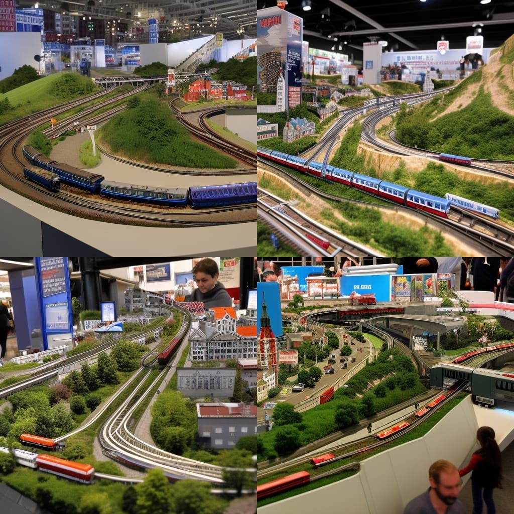 Detailed Miniature Train Exhibit of Miniatur Wunderland