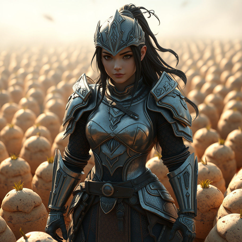 Alice Williams Leads Potato Army: 3D Anime Art