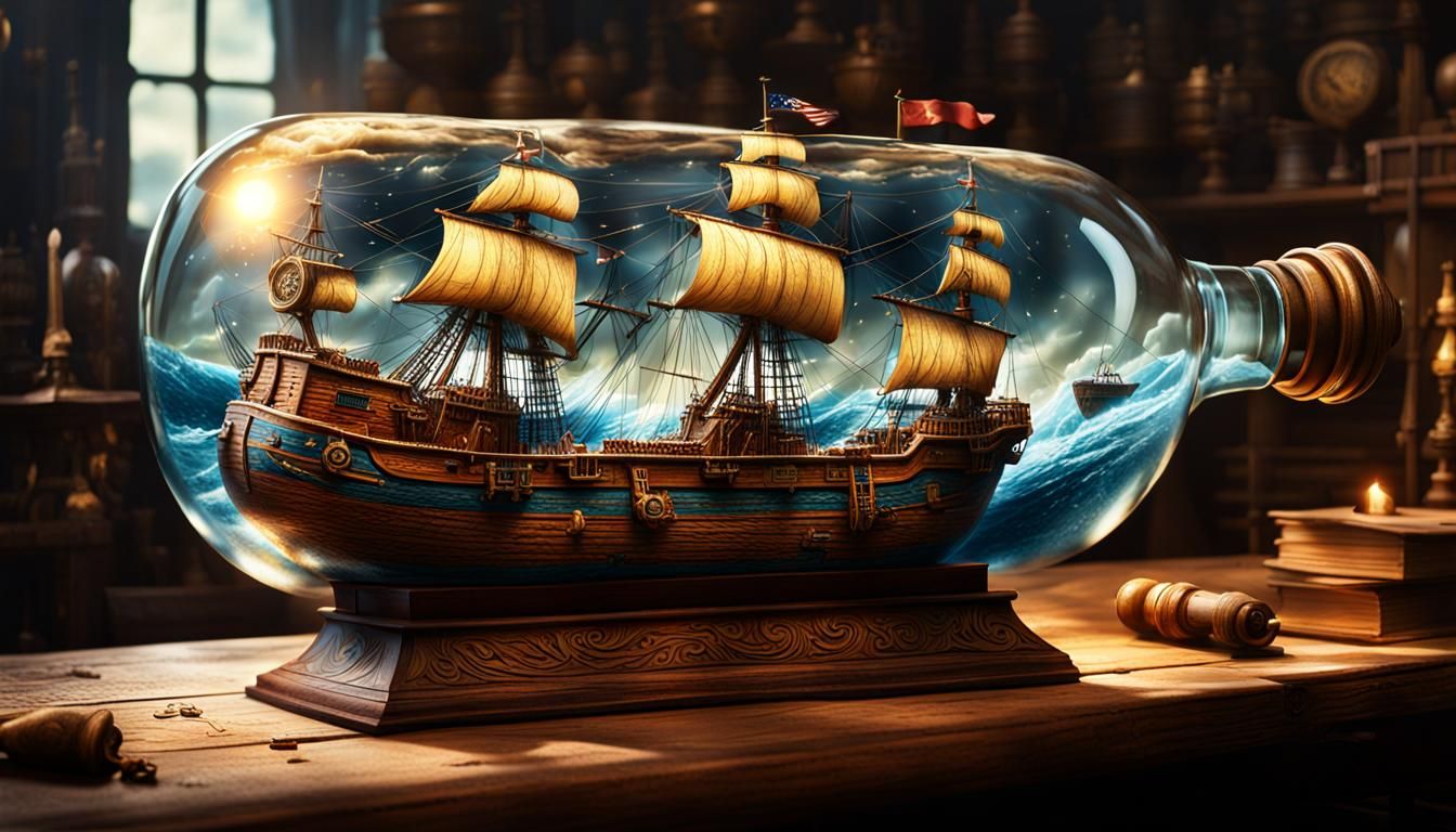 Ship in a bottle