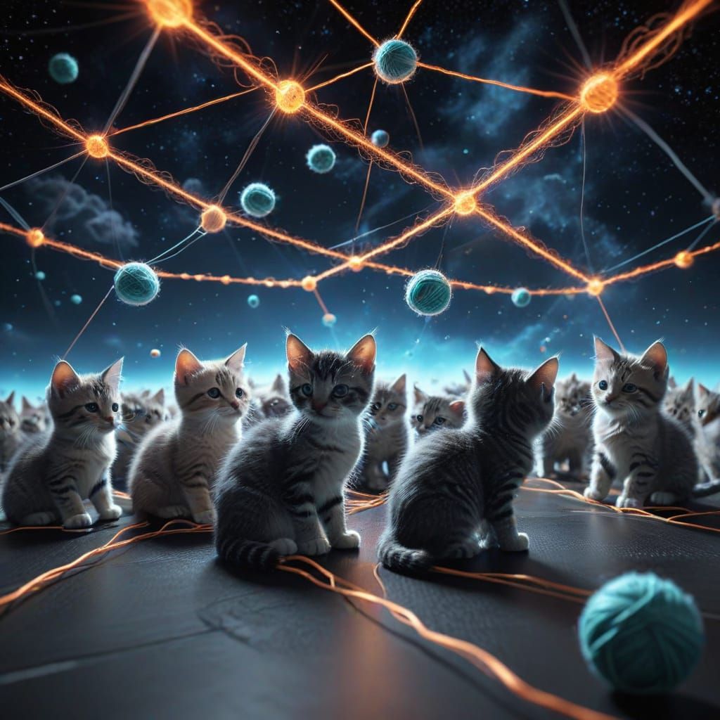 Kittens Vanishing into Event Horizon with Molecular Network
